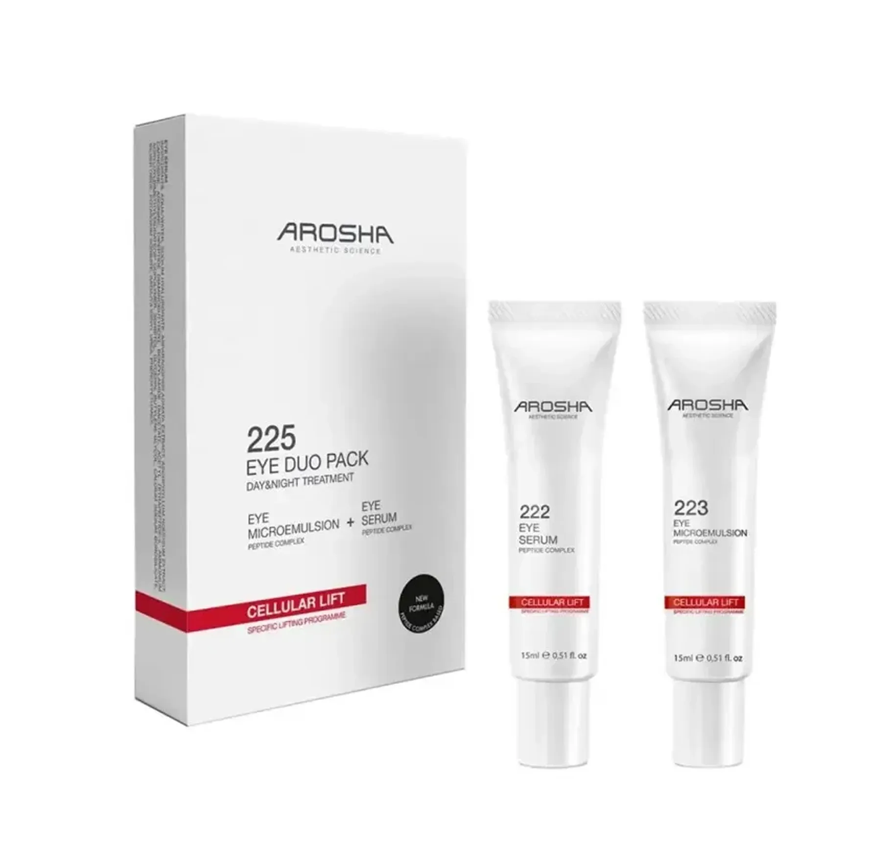 Arosha Eye Duo Day & Night Emulsion Антивікова процедура для зони навколо очей - Фото