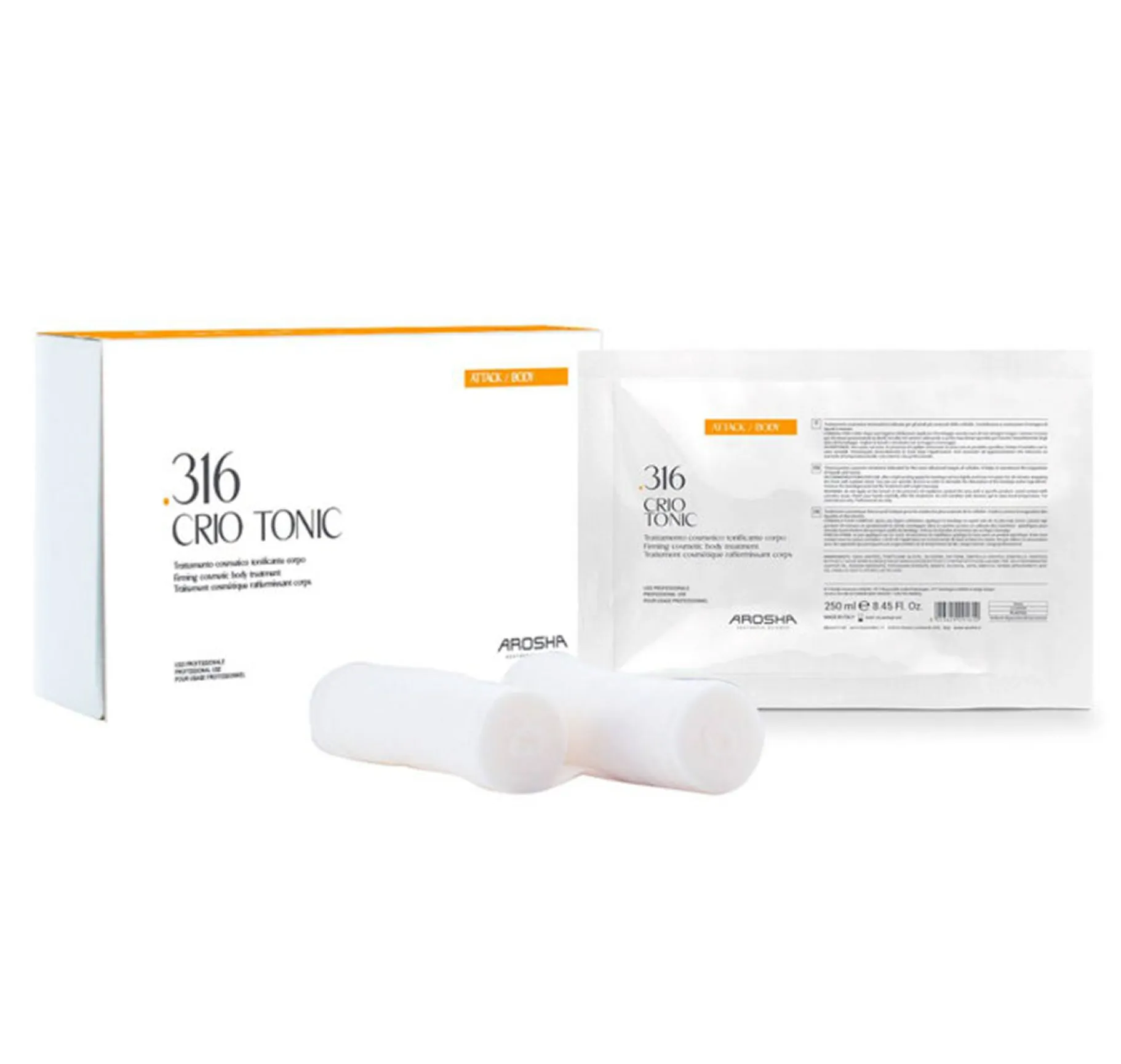 Arosha Crio Tonic 1 Treatment Тонізуючий і охолоджуючий бандаж проти набряків в ногах - Фото