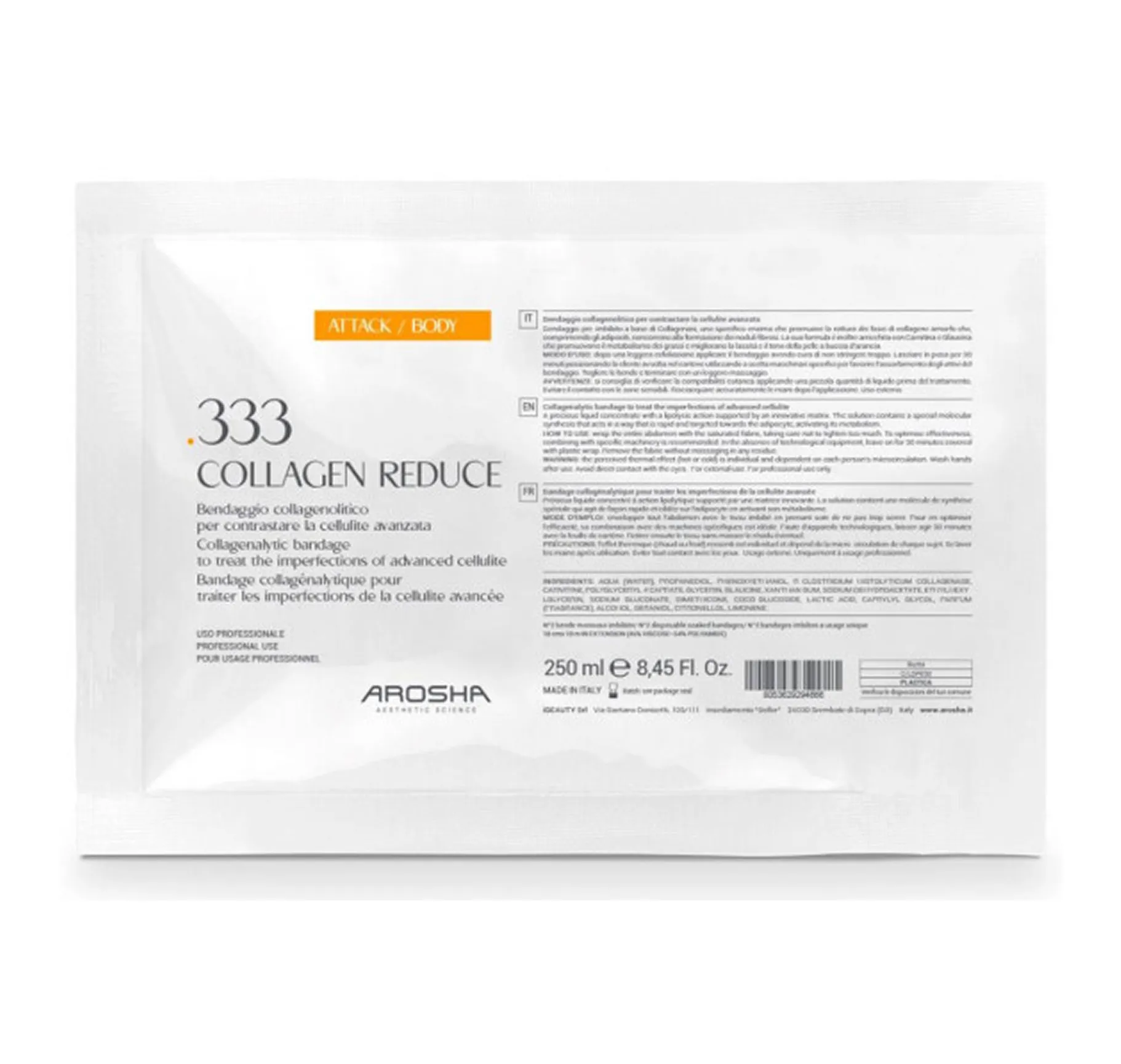 Arosha Collagen Reduce 1 treatment Антицелюлітний бандаж на основі колагенези - Фото