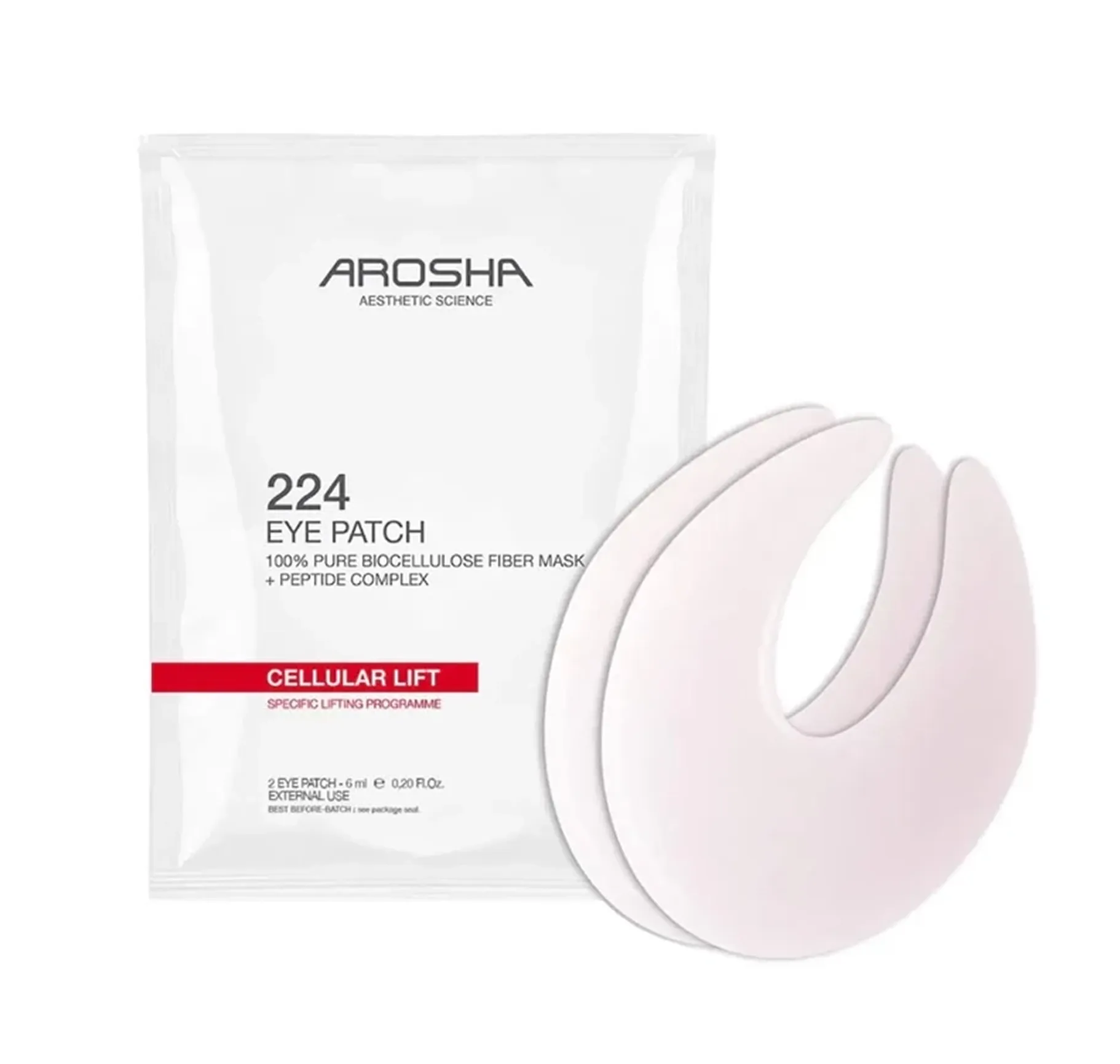 Arosha 224 Cellular Lift Eye Patch Пептидні ліфтингові патчі для контуру очей - Фото