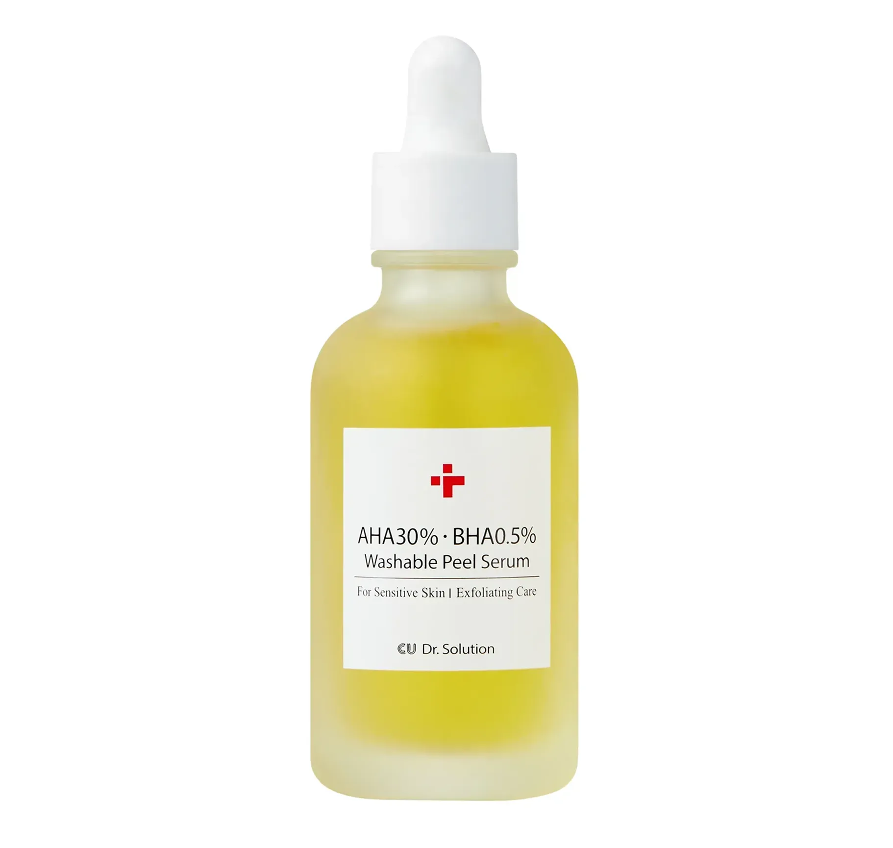 Cu Skin Dr. Solution AHA 30% BHA 0.5% Washable Peel Serum Пілінг-сироватка з АНА 30% та ВНА 0.5% кислотами - Фото