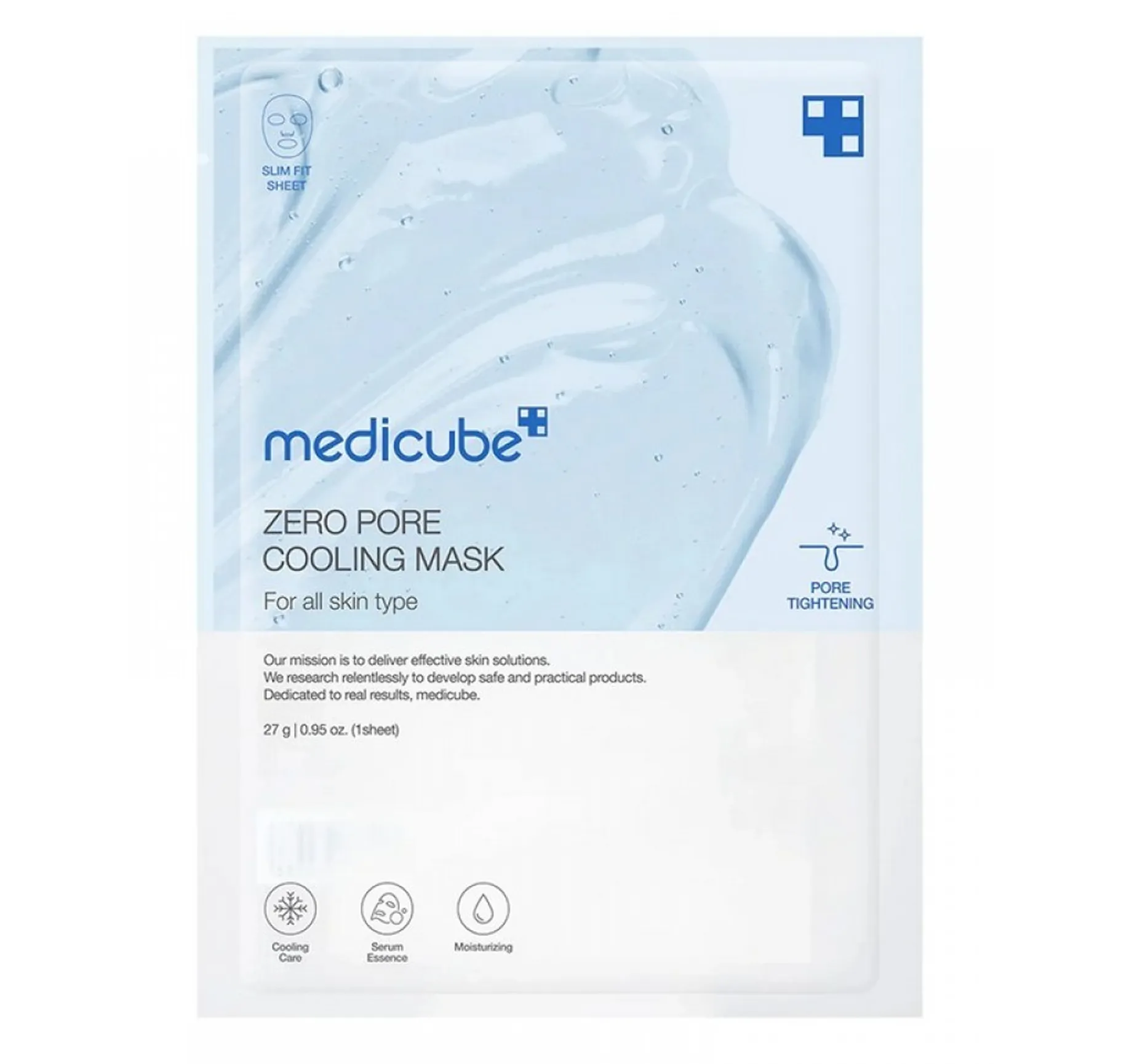 Medicube Zero Pore Cooling Mask Охолоджувальна маска для звуження пор і контролю жирності шкіри - Фото
