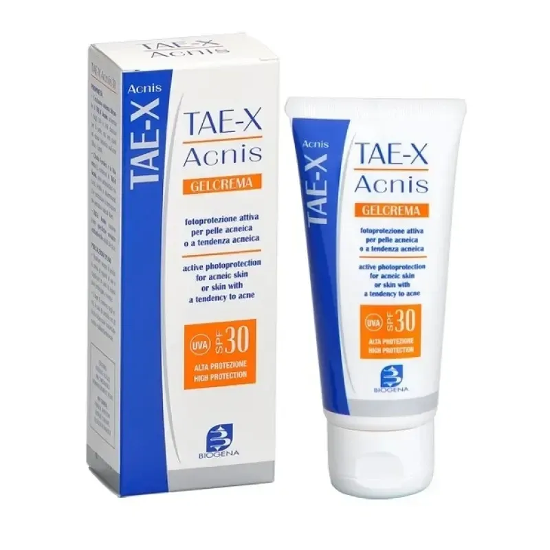 Biogena TAE X Acnis SPF 30 Сонцезахисний крем для жирної шкіри і шкіри з акне - Фото