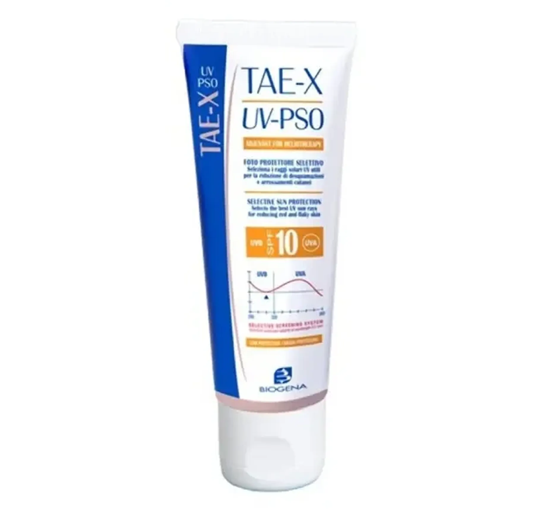 Biogena TAE X UV-PSO SPF 10 Крем сонцезахисний для шкіри з псоріазом - Фото