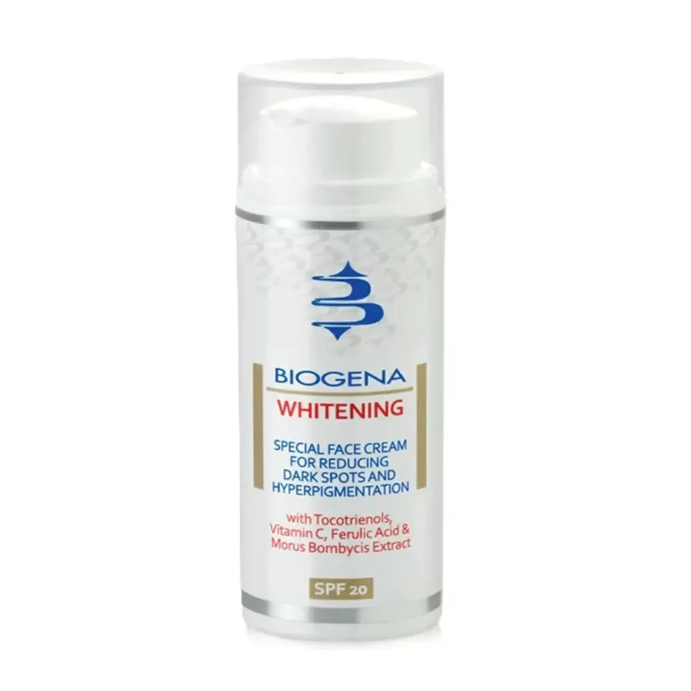 Biogena Whitening Cream Освітлюючий крем проти пігментних плям SPF 20 - Фото