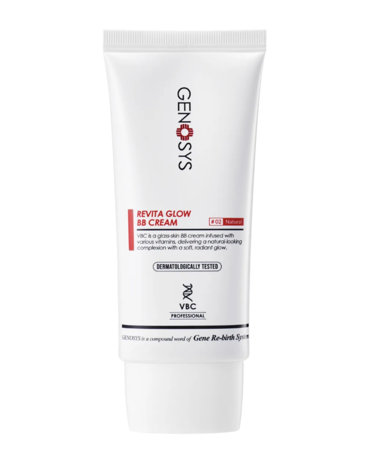 (Outlet) Genosys Revita Glow BB Cream 02 Відновлюючий сонцезахисний тонуючий BB-крем для сяйва шкіри SPF 38 - Фото