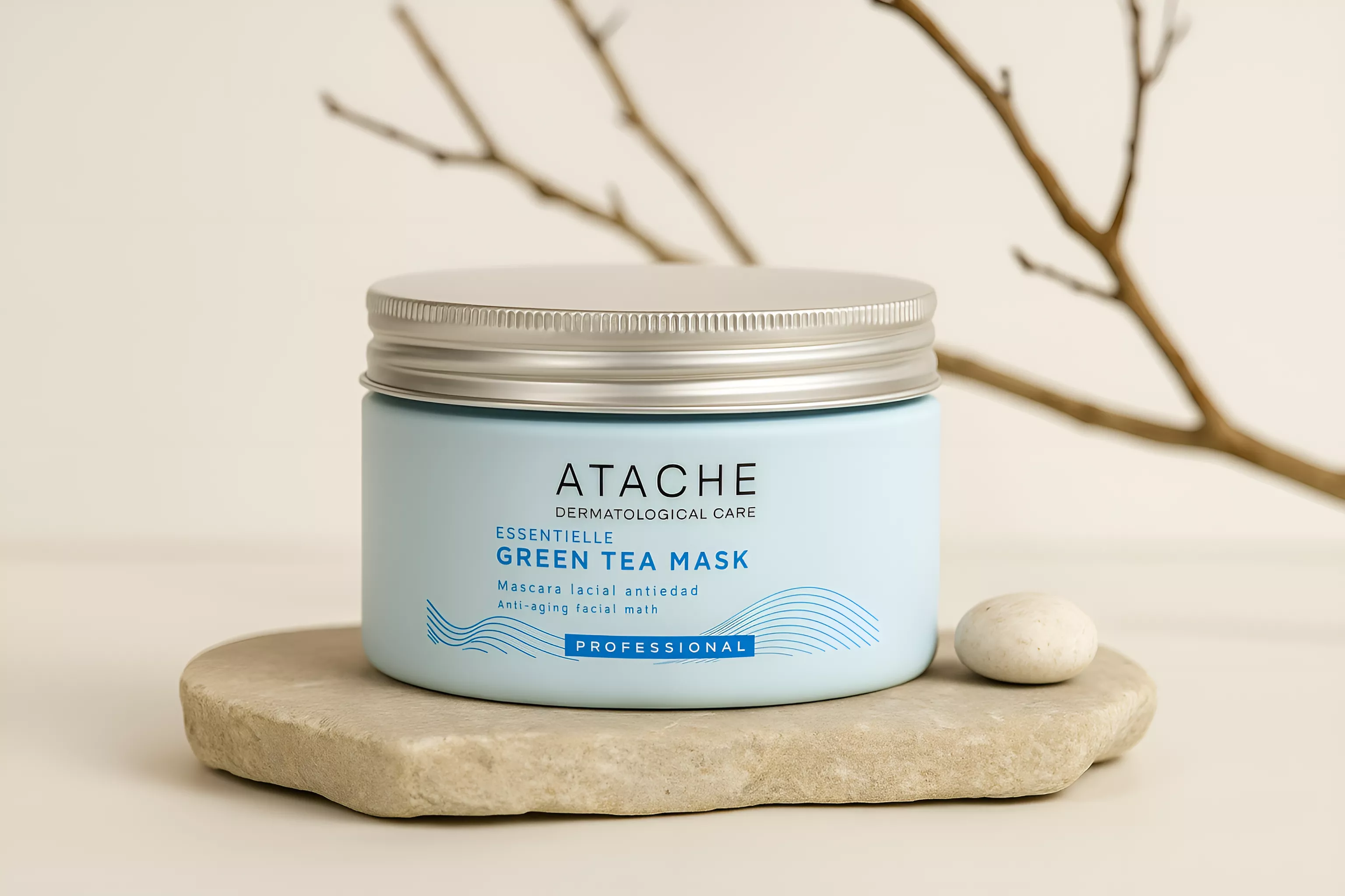 Atache Essentielle Green Tea Mask Відновлювальна заспокійлива маска з зеленим чаєм - Фото - 31