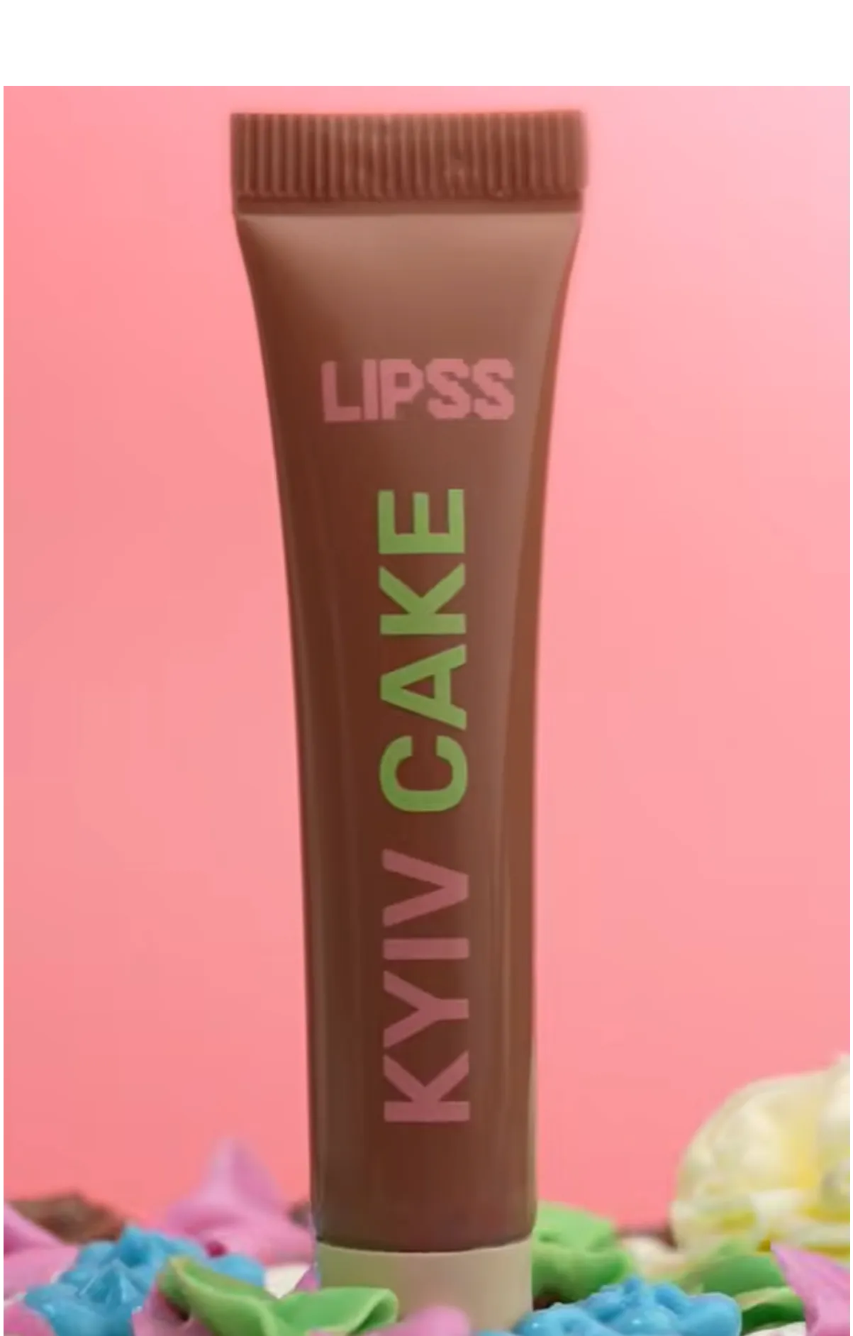 Lipss Lipper Kyiv Cake 🍰💋 Блиск для губ «Київський торт» — солодке сяйво - Фото