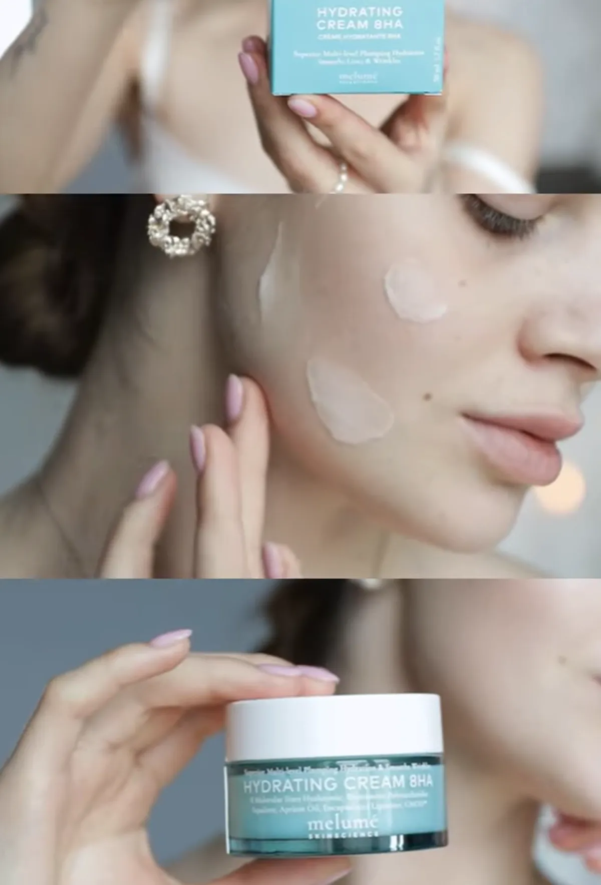 Melume Hydrating Cream 8HA — глибоке зволоження з 8 типами гіалуронової кислоти - Фото